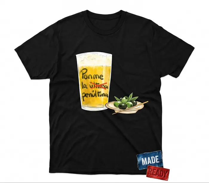 Camiseta intervenida MadeReady, pieza única "Penúltima"
